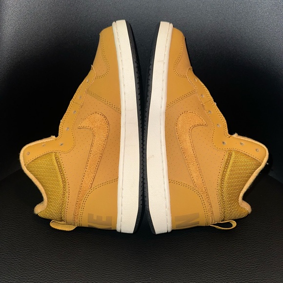 Grade School) Nike Court Borough Mid 'Wheat' 839977-701 - Picture 1 of 7